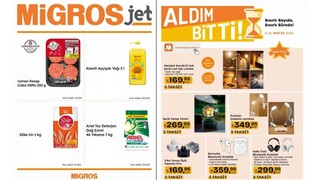 Migros’ta ayçiçek yağında 45, deterjanda 156 TL indirim! (MİGROS AKTÜEL ÜRÜNLER KATALOĞU)