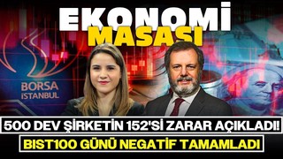500 Dev Şirketin 152'sı Zarar Açıkladı! BIST100 Günü Negatif Tamamladı