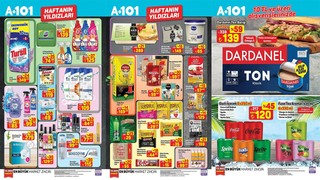 A101 Haftanın Yıldızları Kataloğu yayımlandı! Bulaşık makinesi deterjanında %40 indirim fırsatı!