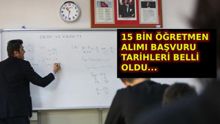 15 bin sözleşmeli öğretmen alımı başvuru tarihleri açıklandı; Sadece 4 gün sürecek