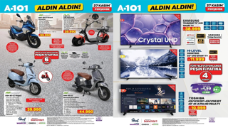A101'e Benzinli Motosiklet geliyor! A101 27 Kasım 2025 Perşembe aktüel ürünler kataloğu!