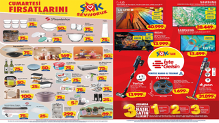 ŞOK 25 Kasım'a kadar geçerli aktüel ürünler kataloğu yayımlandı! ŞOK’a Smart LED TV geliyor!