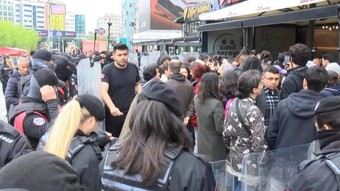  1 Mayıs'ta Taksim'e yürümek isteyenlere müdahale: Gözaltılar var
