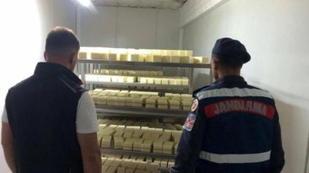 Eritip piyasaya sürüyorlardı: Sakarya'da tarihi geçmiş 5 ton kaşar peyniri ele geçirildi