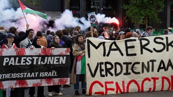 İsrail'e Hollanda'da protesto!