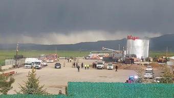 Erzurum’da asfalt tesislerinde patlama: 1 ölü, 1 yaralı