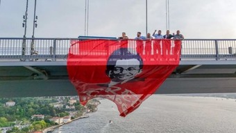 Köprüye Ekrem İmamoğlu pankartı asılmıştı! Savcılık soruşturma başlattı