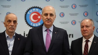 TBMM Başkanı Kurtulmuş, TÜRK-İŞ'i ziyaret etti!