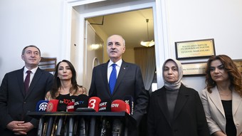 Numan Kurtulmuş'tan DEM Parti'ye ziyaret: Mesele Meclis'te konuşulabilecek noktaya gelmiştir