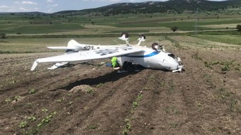 Bilecik'te eğitim uçağı kaza kırıma uğradı! Bölgeye çok sayıda ekip sevk edildi
