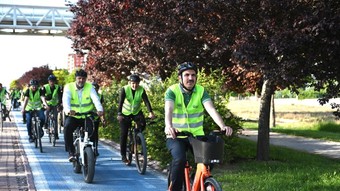 Başkan Altay, bisikletseverlerle pedal çevirdi