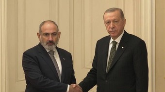 Cumhurbaşkanı Erdoğan, Ermenistan Başbakanı Paşinyan ile görüştü
