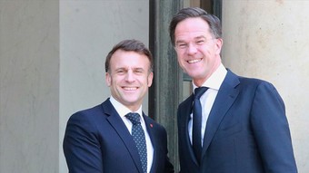 Fransa Cumhurbaşkanı Macron ile NATO Genel Sekreteri Rutte, Rusya-Ukrayna Savaşı'nı görüştü