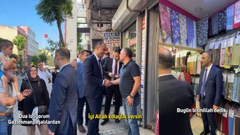 Gaziosmanpaşa Belediyesi'nin AK Partili Başkanvekili esnaf ziyaretine çıktı