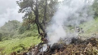 Hindistan'da helikopter kazasında 7 kişi öldü