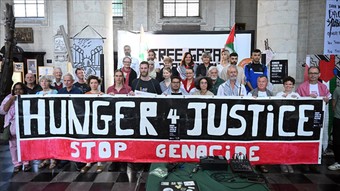 Brüksel'de, Beguinage Kilisesi'nde Filistin için açlık grevi başlatıldı