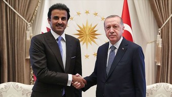 Cumhurbaşkanı Erdoğan, Katar Emiri Al Sani ile görüştü
