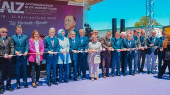 Afyonkarahisar Blok Mermer Fuarı, kapılarını ilk kez açtı