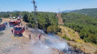 Marmaris'te orman yangını! Ekipler müdahale ediyor