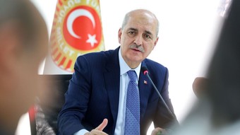 TBMM Başkanı Kurtulmuş, grup başkanlarıyla görüştü