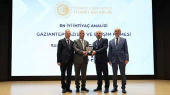 Ticaret Bakanlığı GSO'ya İyi Uygulama Örneği Ödülü verdi