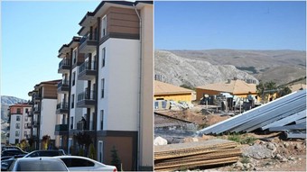 Malatya'da deprem konutları ve iş yerlerinin yapımı devam ediyor