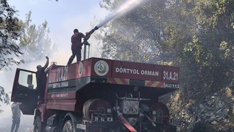 Hatay’da orman yangını! Havadan ve karadan müdahale sürüyor