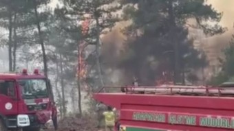 Alevlerin ortasında kalan itfaiyecilerin ölüm kalım savaşı: Yanacağız, geri gel. Haydi yandık(Video)