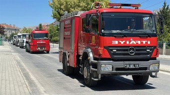 Konya’dan Çeşme’deki orman yangınına destek