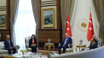 Cumhurbaşkanı Erdoğan ile görüşen DEM Parti'den ilk açıklama: Karşılıklı irade devam ediyor
