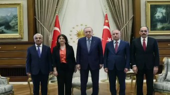 Cumhurbaşkanı Erdoğan ve DEM Parti heyetinin görüşmesi başladı