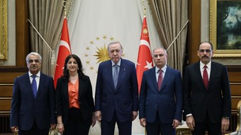Cumhurbaşkanı Erdoğan ve DEM Parti heyetinin görüşmesi başladı