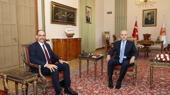 Gündem "Terörsüz Türkiye" süreci: TBMM Başkanı Kurtulmuş, MİT Başkanı Kalın’ı kabul etti