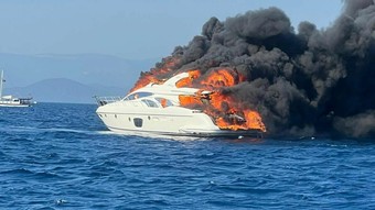 Bodrum'da yanan teknenin sahibi ünlü holdingin sahibi çıktı