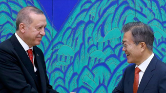 Cumhurbaşkanı Erdoğan, Güney Kore Cumhurbaşkanı ile telefonda görüştü