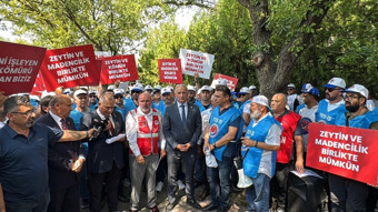 Milaslı muhtarlar ve enerji işçileri TBMM’de: Maden yasasını destekliyoruz