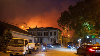 Sakarya'da orman yangını: Bir mahalle tahliye edildi