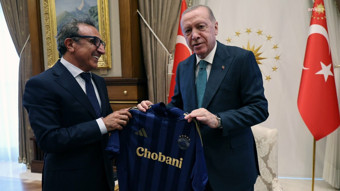 Cumhurbaşkanı Erdoğan, Hamdi Ulukaya'yı kabul etti