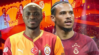 Galatasaray, Victor Osimhen ve Leroy Sane için imza töreni düzenledi