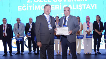 Uç El Güvenliğe 20. yıl onur belgesi
