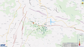 AFAD: Balıkesir'de 237 artçı deprem oldu