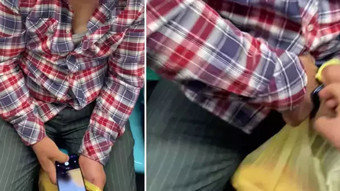Metroda gizlice fotoğraf çekerken fark edildi, telefonunu kırdı! Gözaltına alındı