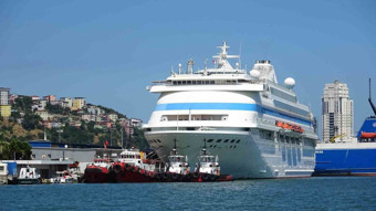 Karadeniz'in incisi Samsun'da kruvaziyer turizmi hız kesmiyor