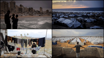 Gazze’de çadırlarda hayat, yağmurla kabusa dönüyor