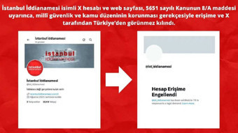 'İstanbul İddianamesi' internet sitesi ve X hesabı erişime engellendi