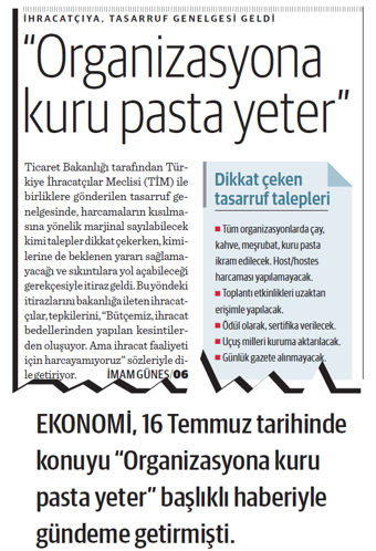 İhracatçıların "pasta" itirazı kabul gördü! - Resim : 1