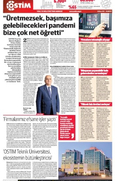 OSTİM: 26 Nisan 2021