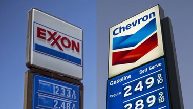 Exxon Mobil ile Chevron'un karı azaldı