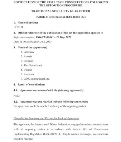 Almanya’da Türk döneri ile ilgili tartışmalar büyüyor! UDOFED iddialara yanıt verdi - Resim : 1