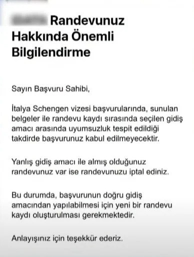 İtalya 5 bin Türk'ün vize randevusunu iptal etti - Resim : 1